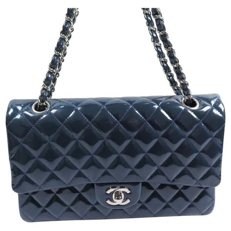 sac chanel bleu marine no 5|Chanel bag dimensions.